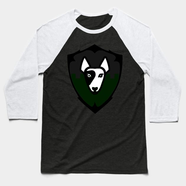 House Dogg Sigil Baseball T-Shirt by The Podcast That 